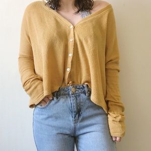 Urban Outfitters Thermal Button Up